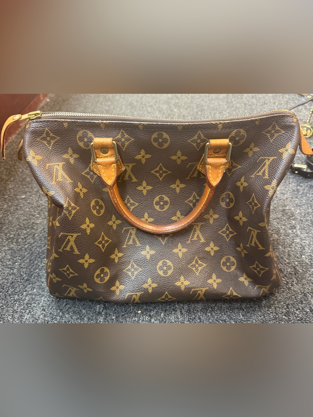 Louis Vuitton Speedy 30 Monogram Canvas Satchel Bag Authentic - Picture 2 of 10